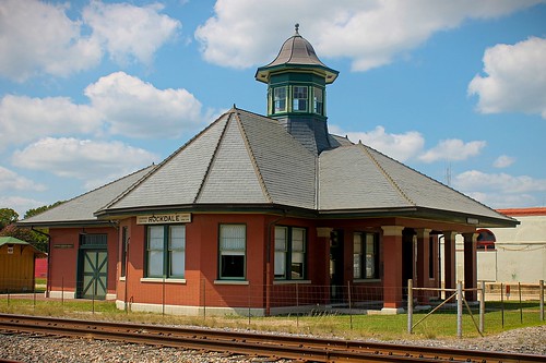 railroad depot train station ign rockdale texas