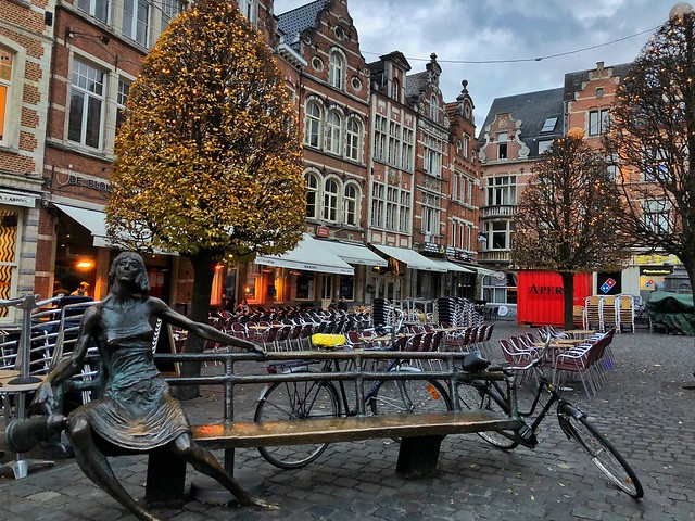 Imagen de Lovaina con bicicletas aparcadas