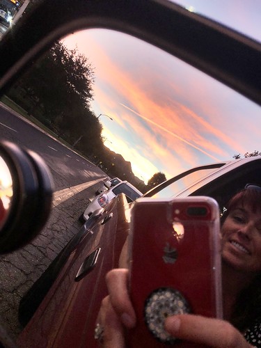toyota pickuptruck truck sidemirror reflection driving clouds sunset popsocket iphone8plus sunday november 365days