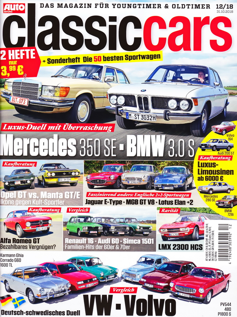 Image of Auto Zeitung - Classic Cars - 2018-12 - Cover