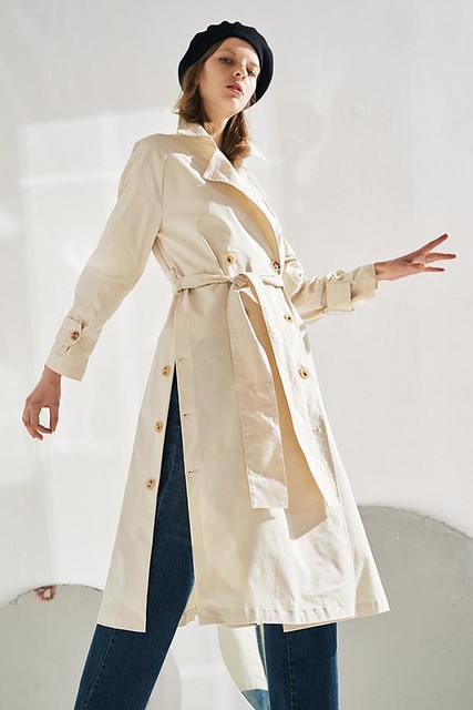 Button Side Split Trench