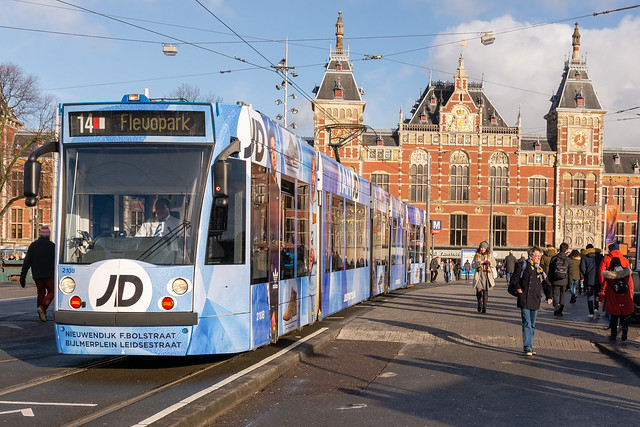 Amsterdam Centraal GVB 2108 (JD reclame)
