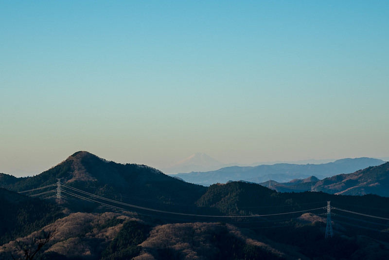 栃木の羽黒山から富士山