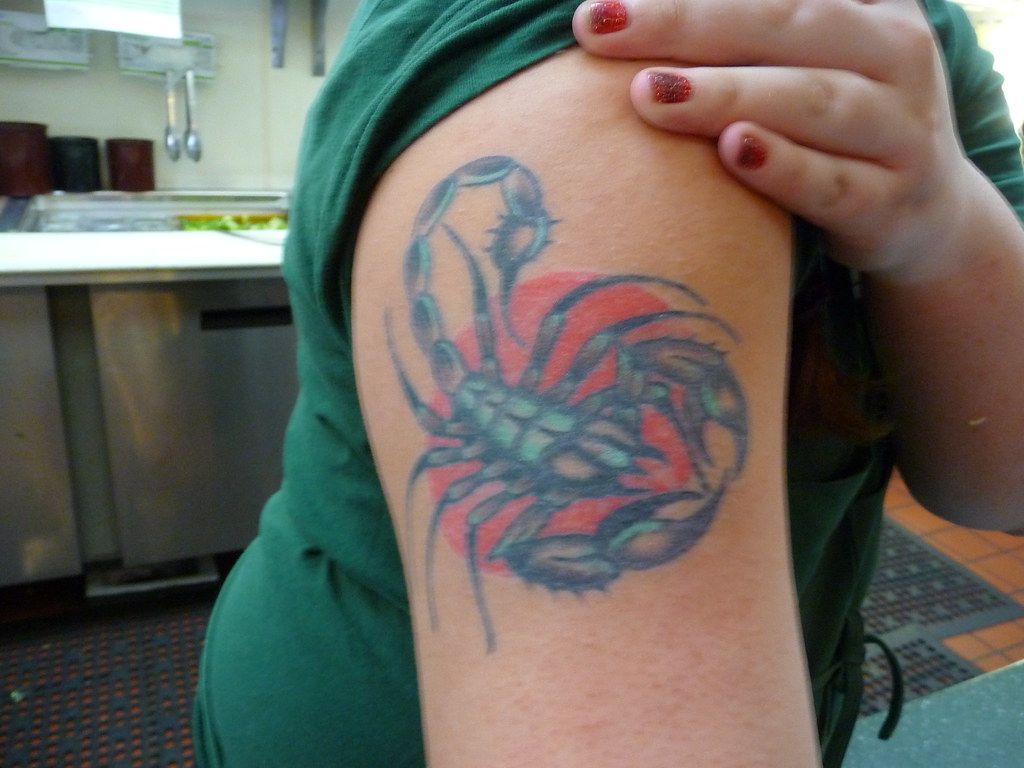 scorpion tattoo 12 19 18 | The ladies name is Scarlet | Flickr
