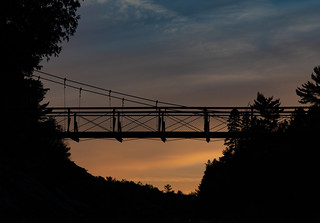 Flickr photo: Swinging Bridge at Sunset - Jay Cooke State Park, Minnesota