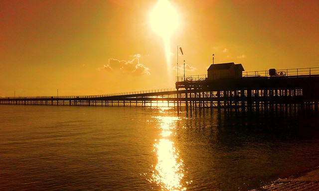 Sun over Southend Pier