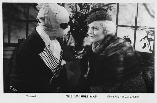 Gloria Stuart and Claude Rains in The Invisible Man (1933)