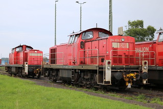 DB: 294 958-4 und 294 829-7 in Bremerhaven-Kaiserhafen | by Helgoland01