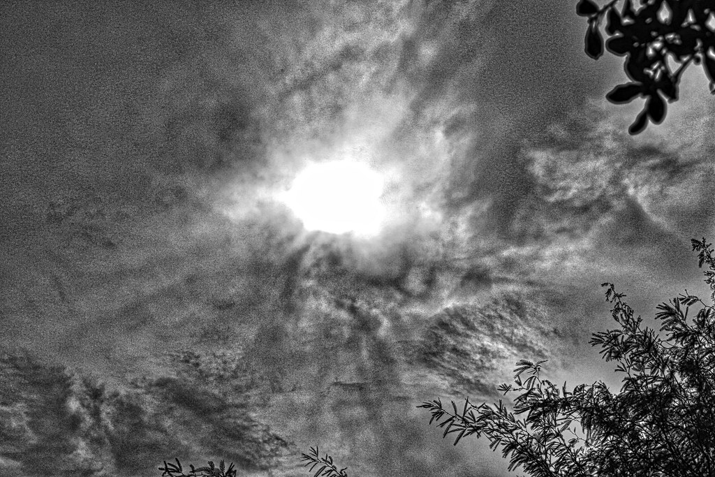 Sun's Rays Through Clouds