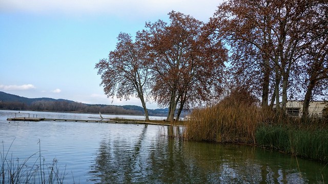 Otoño en el lago de Banyoles. Gerona (Catalonia)