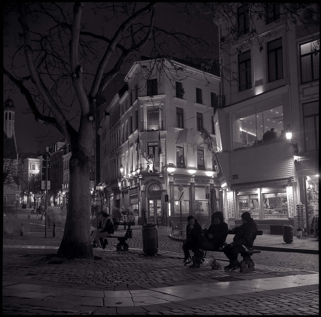 Bruxelles, nuit tombante