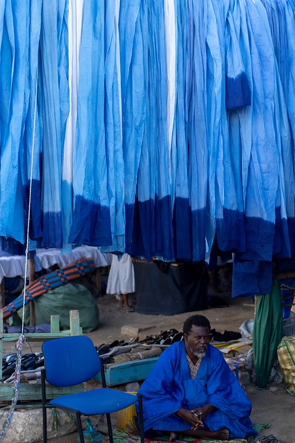 Blue... on Nouakchott’s market, Mauritania