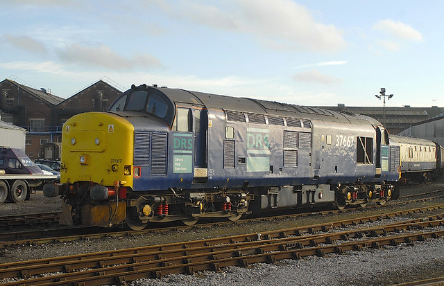 6338 37667 at Eastleigh Works