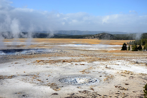 Lower Geyser Basin seen from Fountain Paint Pot trail,  on the way to  Clepsydra and Spasm Geysers : Yellowstone NP, USA. | by biswarupsarkar72