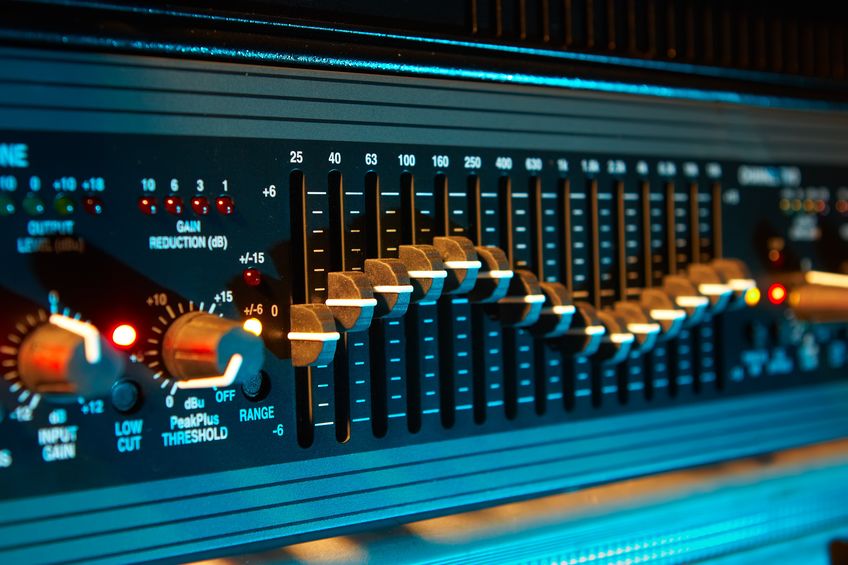 recording studio audio radio abstract amplifier background black blue board bright broadcast buttons channels color console control cyberspace digital editor electronics equaliser equalizer equipment frequency glowing graph graphic i