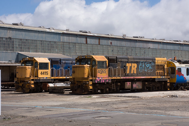 Stored trains at Hutt