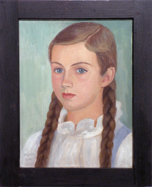 Gabriele Münter - Portrait Käte Wölfel [1940]