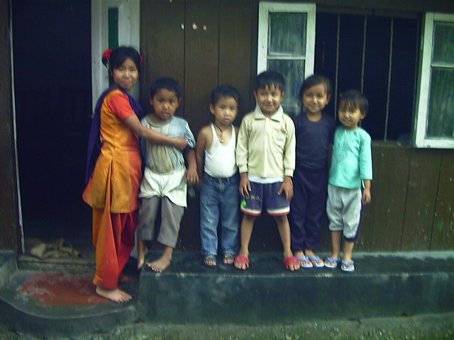 Six Children, Rain, Jhor Bunglow