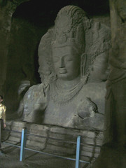 Statues in Elephanta Island Caves, Mumbai