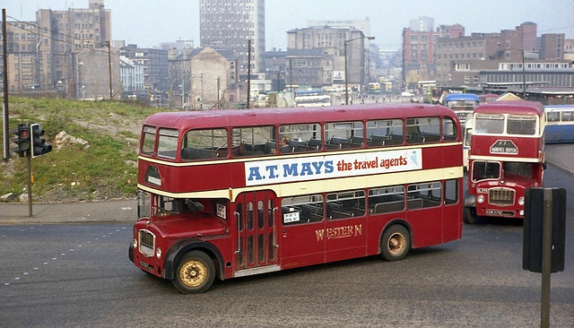 Buses, Glasgow, 1978.