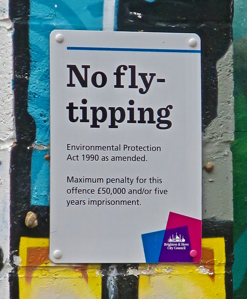 No Fly-Tipping, Brighton, UK