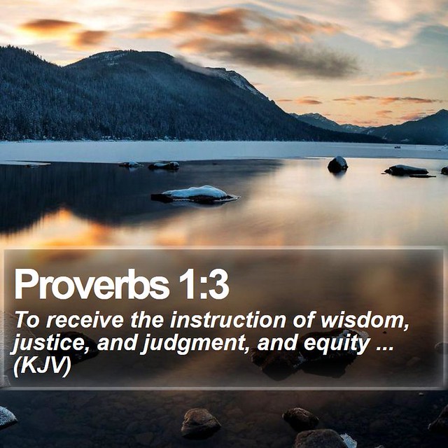 Daily Bible Verse - Proverbs 1:3