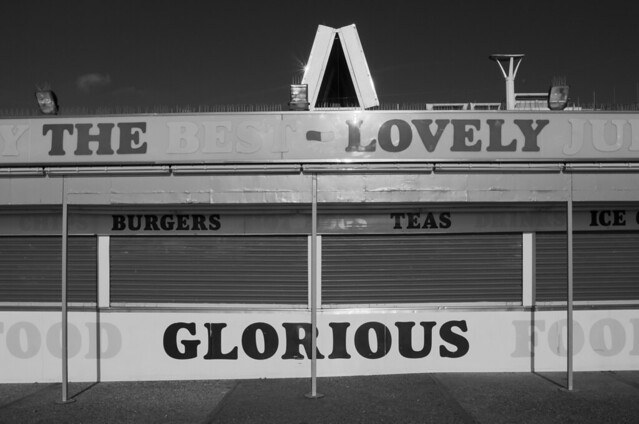 Burger Booth On Brighton Seafront