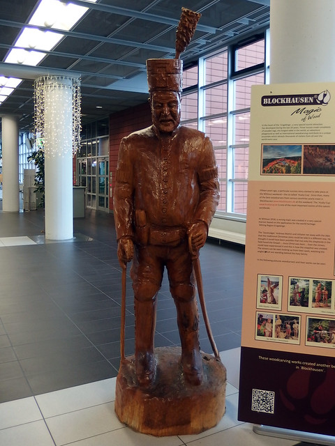 Wood Carving on the Theme of the Osterzgebirge Mining Region, Dresden Airport, 13th December 2018 (4)