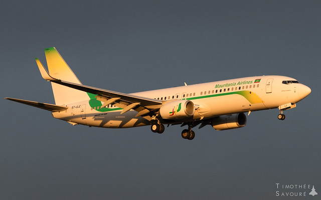 LBG | Mauritania Airlines Boeing 737-800 | 5T-CLE