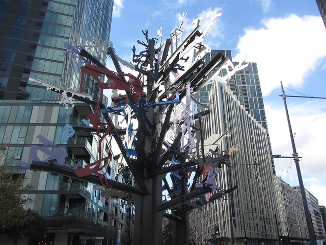 Shadow trees, Sally Smart, 2014, Docklands