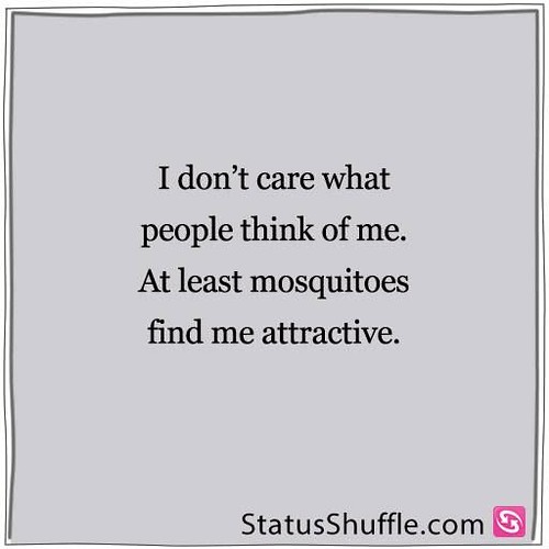 Funny Quotes : I don't care what people think of me, a… | Flickr