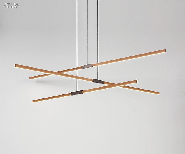 Lamps and Lighting– Home Decor : Editors' Picks: 90 Statement Light Fixtures | Rux's Multiple pendant in maple an...