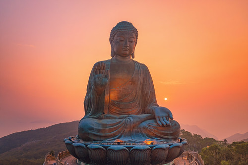 hongkong hk buddha bigbuddha ngongping thebigbuddha drone mavic2pro sunset dawn