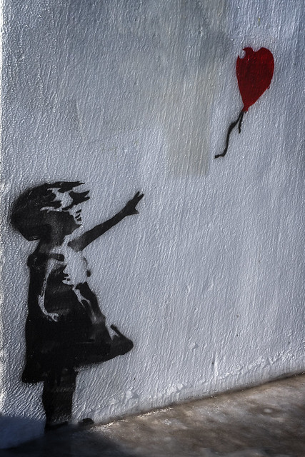 “ Girl With a Balloon “ by Banksy 2018