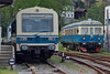 VT08  und VT07 der Regentalbahn am Bf Vichtach