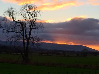 Sunset over Perthshire