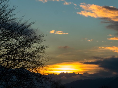 jenbach austria sunset