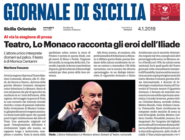 4 gennaio 2019 - Giornale di Sicilia