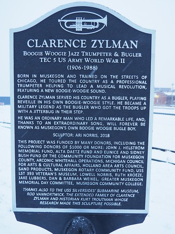 Clarence Zylman historic plaque