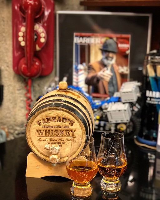 Taste-testing the Farzad’s whisky before we begin sharing it with our clients next weekend.... It’s a tough job but someone has to do it! 😉💈 #endoftheday #endoftheweek #whiskytasting #qualitycontrol #gettingready #decembertradition #farzadsbar