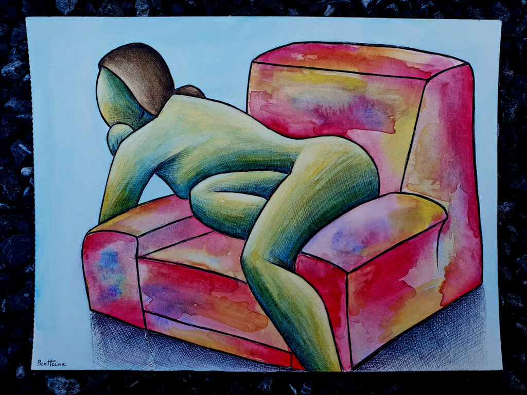 Colorful curves. Here is a watercolor original study from life model which I made in 2008. ------ Courbes colorées. Une étude originale à l'aquarelle d'après modèle vivant faite en 2008. ------ #art #watercolor #originalart #originaldrawing #artwork #arts