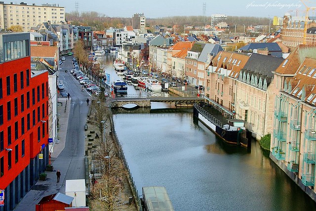 River Dijle in Mechelen, Belgium