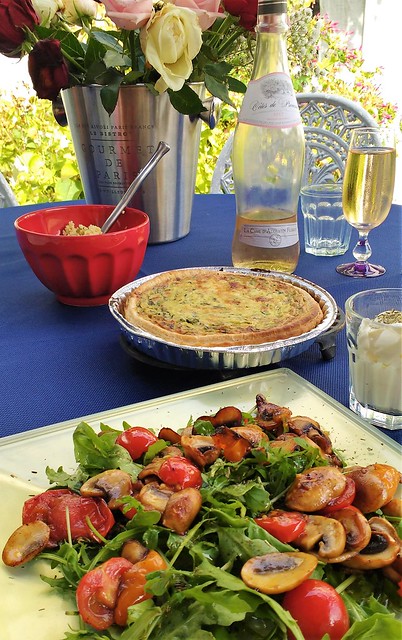 Food in the Garden | Warm Salad, Quiche & Tabouleh