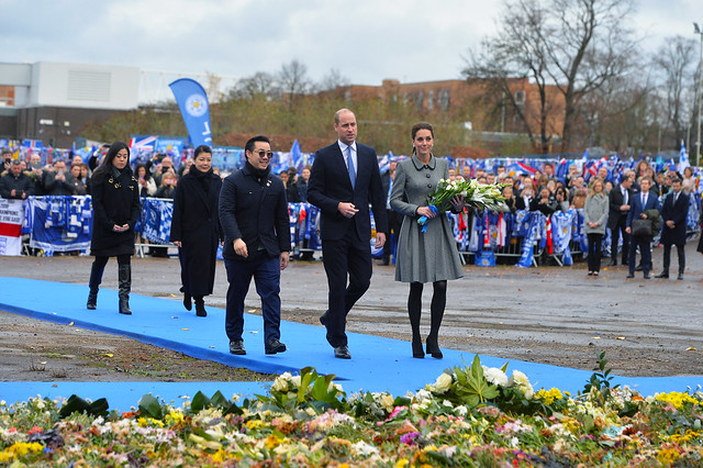 The Duke And Duchess Of Cambridge visit Leicester City FC