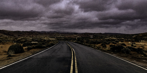yellow road valleyoffire nevada nearlasvegas rainy cloudy landscape usaamerica desert