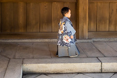 Little boy at the Meiji shrine