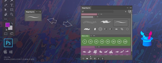 Tip #80: Compact mode of MagicSquire in Photoshop