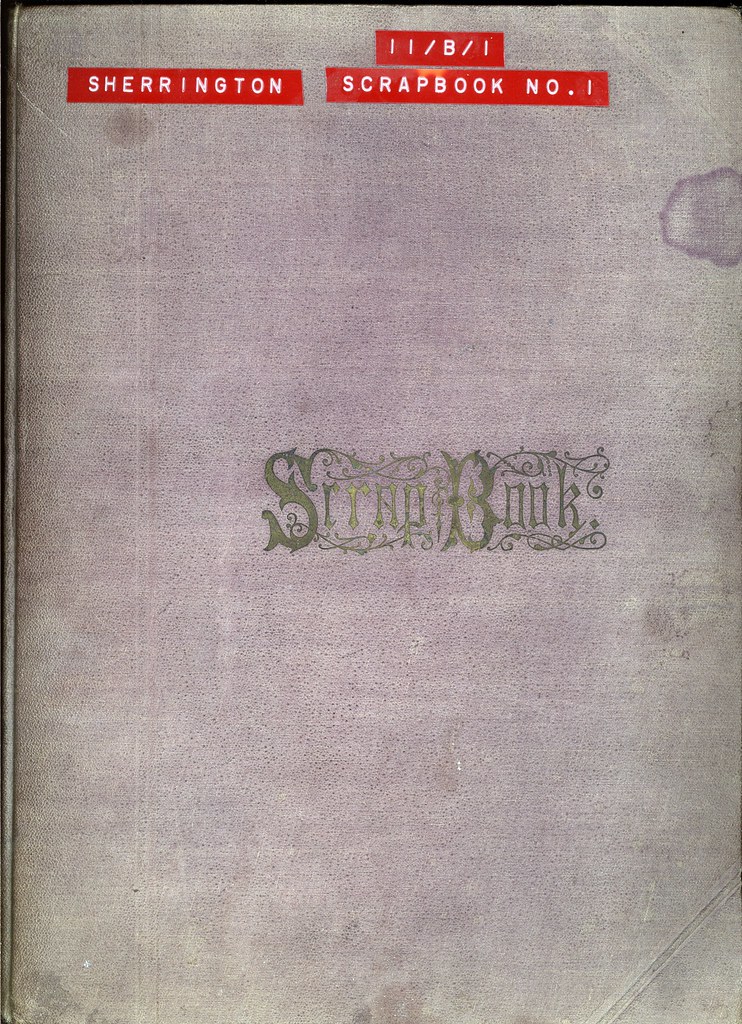 Sherrington Scrapbook No. 1 Front Cover