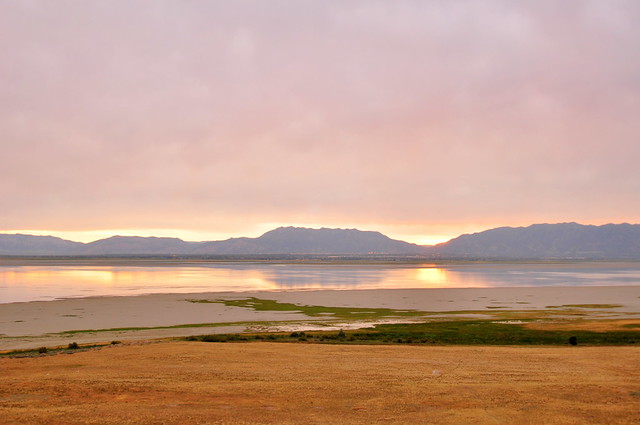 Sunrise reflection on Farmington Bay