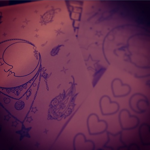 #digitizing #adultcoloring #adobeillustrator #coloringbook #celestial #moon  3 a day to get it done! | by Zoeowyn